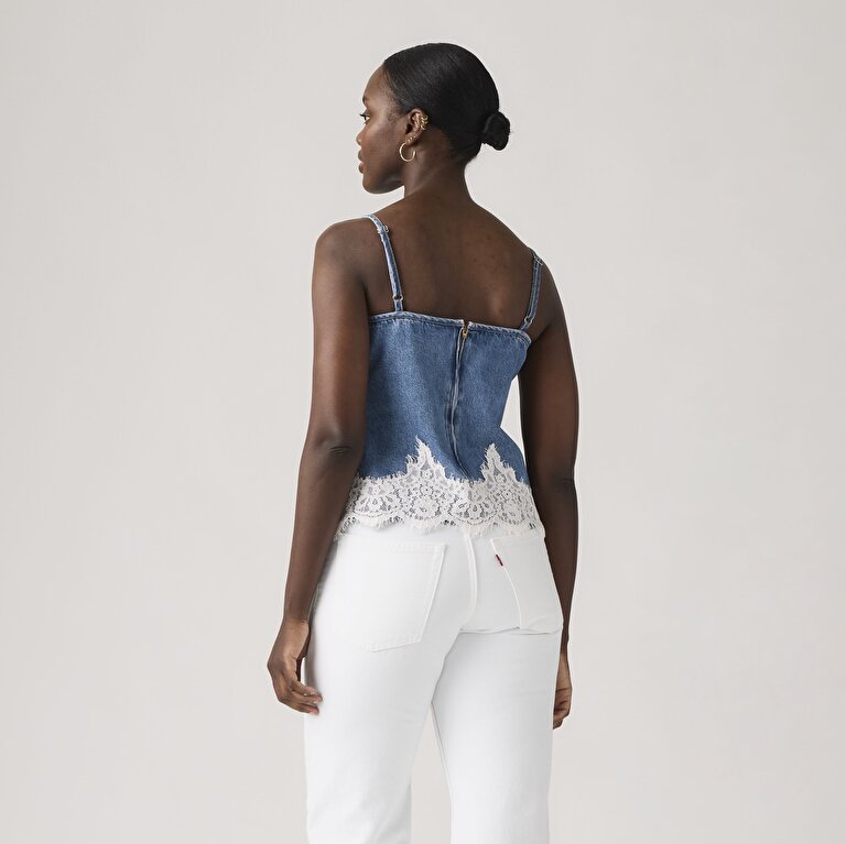 90'S Denim Cami Bluz