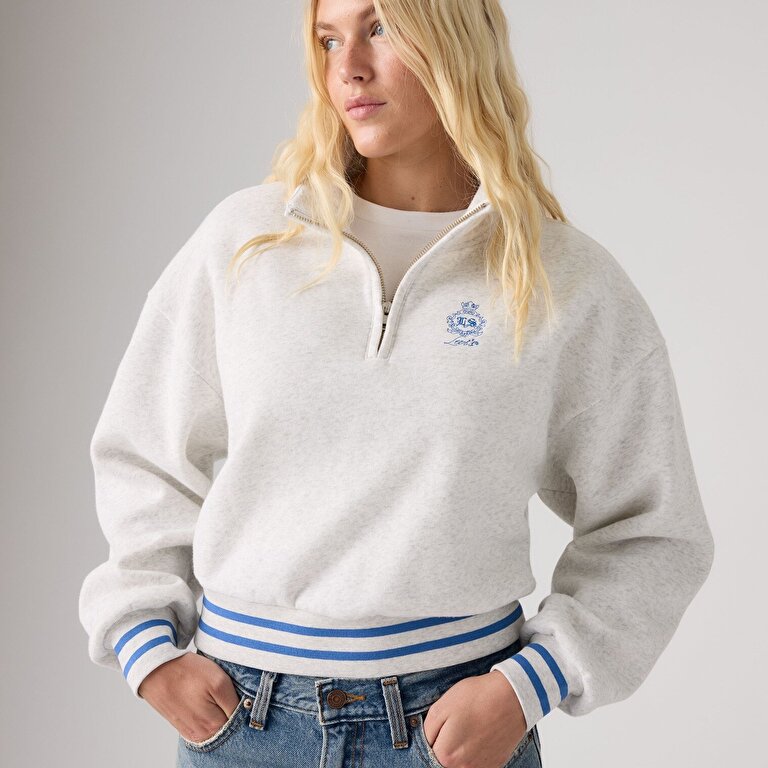 Graphic Everyday Çeyrek Fermuarlı Sweatshirt