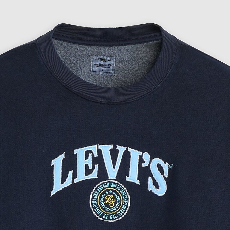 Graphic Vintage Boxy Bisiklet Yaka Sweatshirt