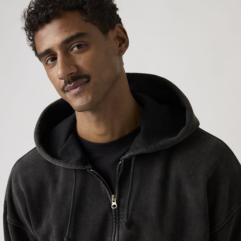 Hayes Boxy Fermuarlı Sweatshirt
