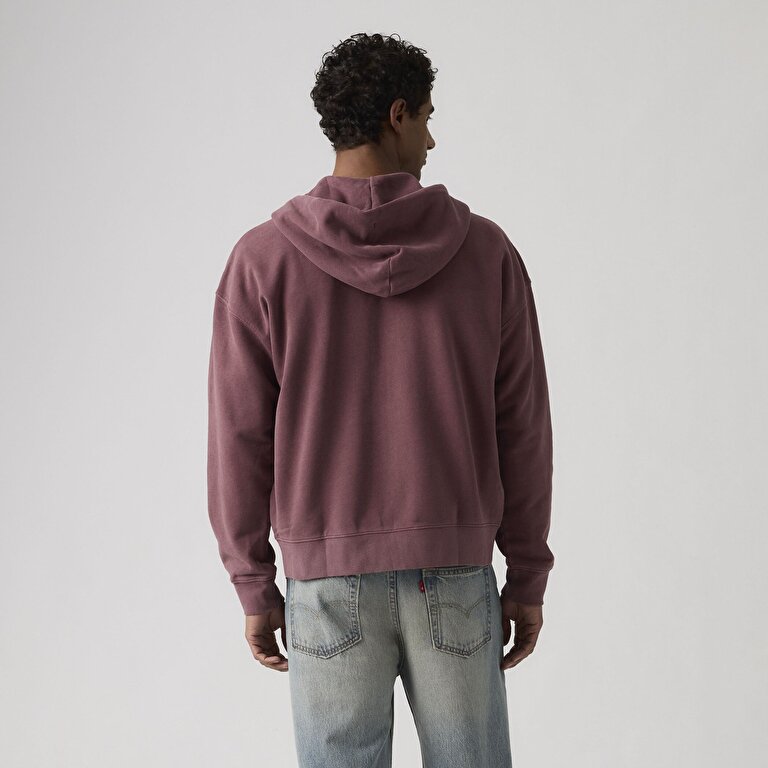 Hayes Boxy Tam Fermuarlı Sweatshirt