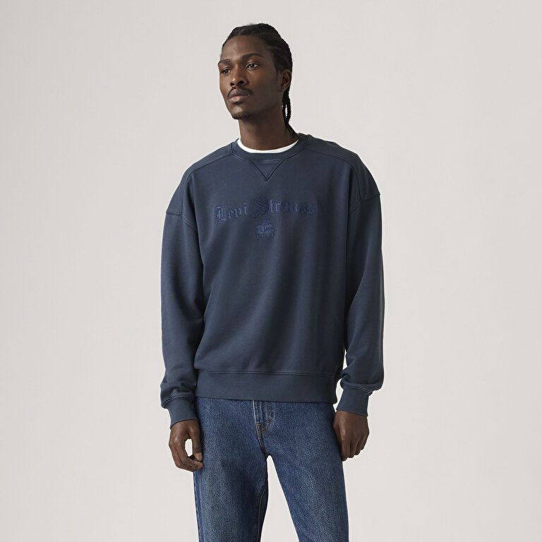 Boxy Graphic Bisiklet Yaka Sweatshirt