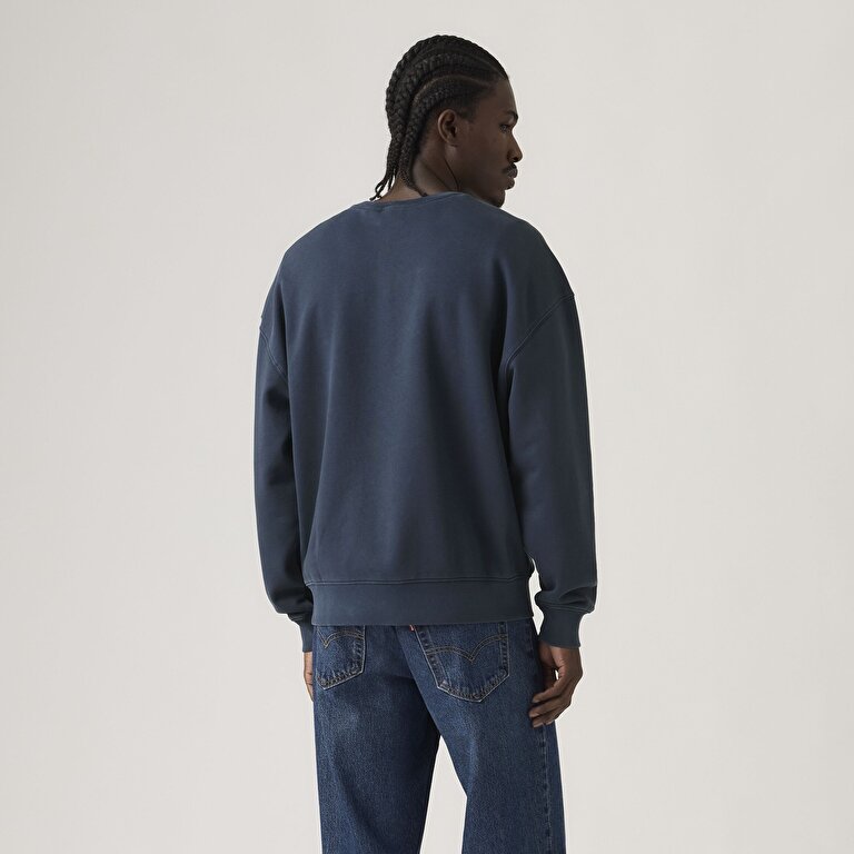Boxy Graphic Bisiklet Yaka Sweatshirt