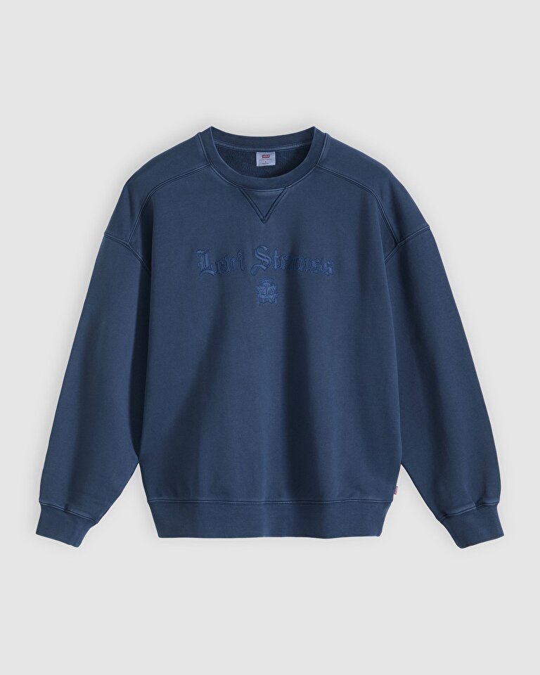 Boxy Graphic Bisiklet Yaka Sweatshirt