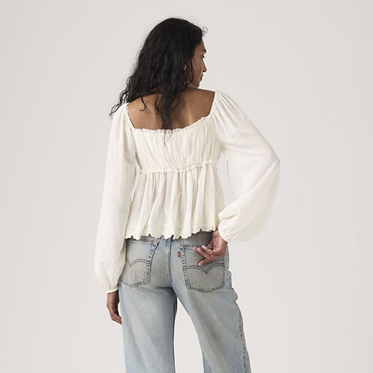 Ottie Uzun Kollu Boho Bluz