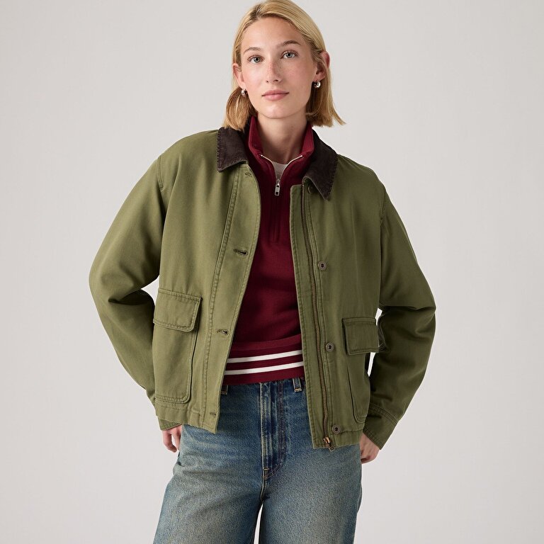Bree Cropped Chore Mont Ceket