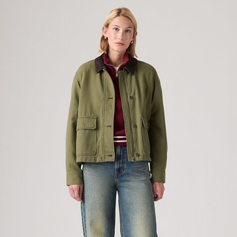 Bree Cropped Chore Mont Ceket