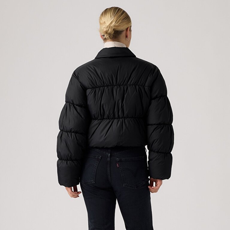 Presley Cropped Collared Puffer Mont