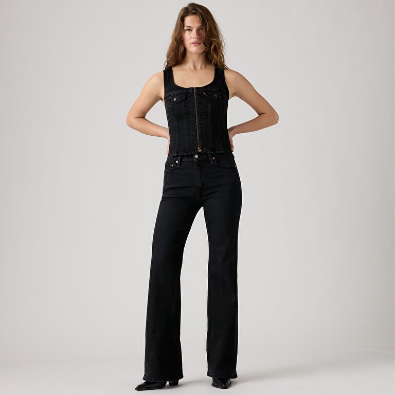 Ribcage Flare Kadın Jean Pantolon - Slight Night