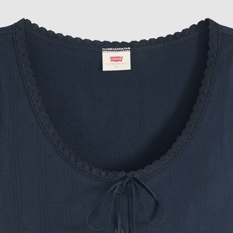 Dry Goods Ajurlu Dantel Detaylı Askılı Üst