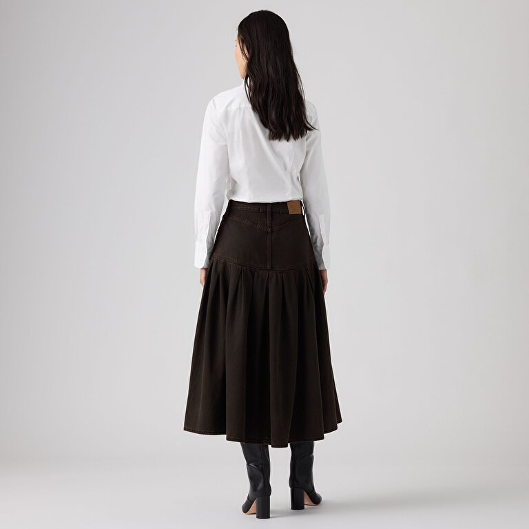 Yoked Pleated Etek