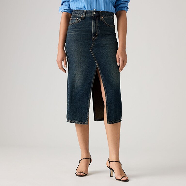 Deconstructed Slit Midi Etek