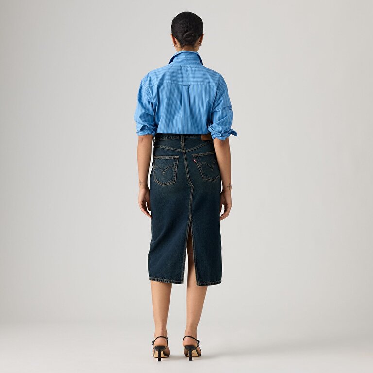 Deconstructed Slit Midi Etek