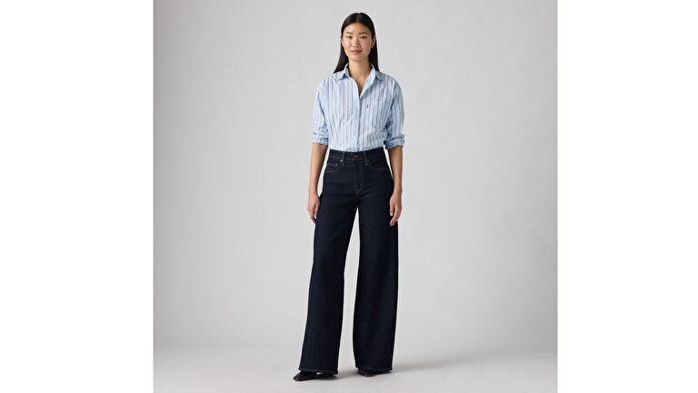 728 High Rise Wide Leg Kadın Jean Pantolon - Retro Rinse