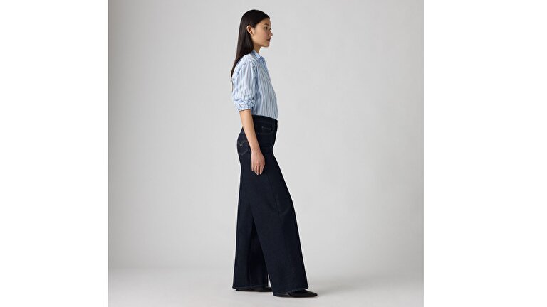 728 High Rise Wide Leg Kadın Jean Pantolon - Retro Rinse