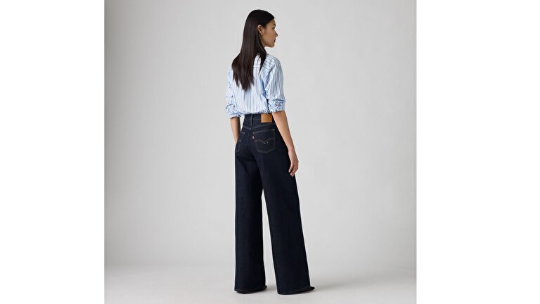728 High Rise Wide Leg Kadın Jean Pantolon - Retro Rinse
