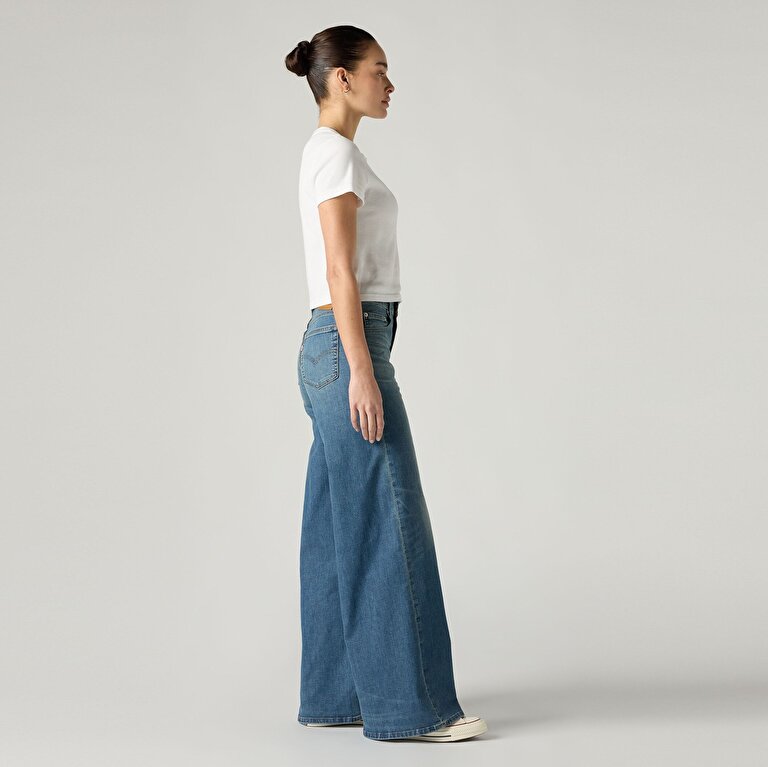 728™High Rise Wide Leg Lightweight Kadın Jean Pantolon - Quiet Cool