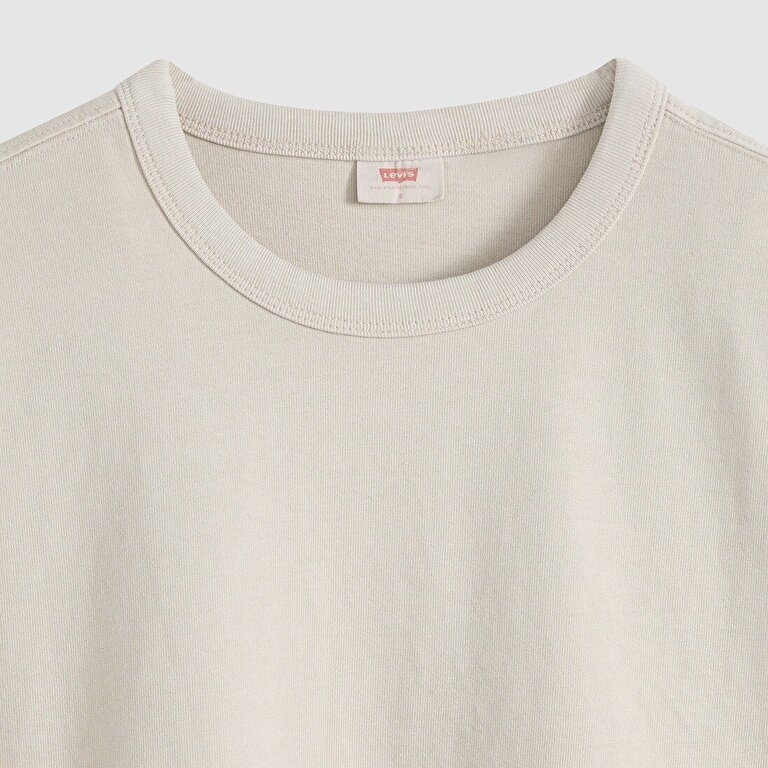 Vintage Bisiklet Yaka Bej Tişört