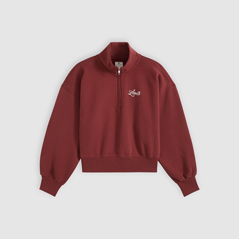 Graphic Vintage '80s Çeyrek Fermuarlı Sweatshirt