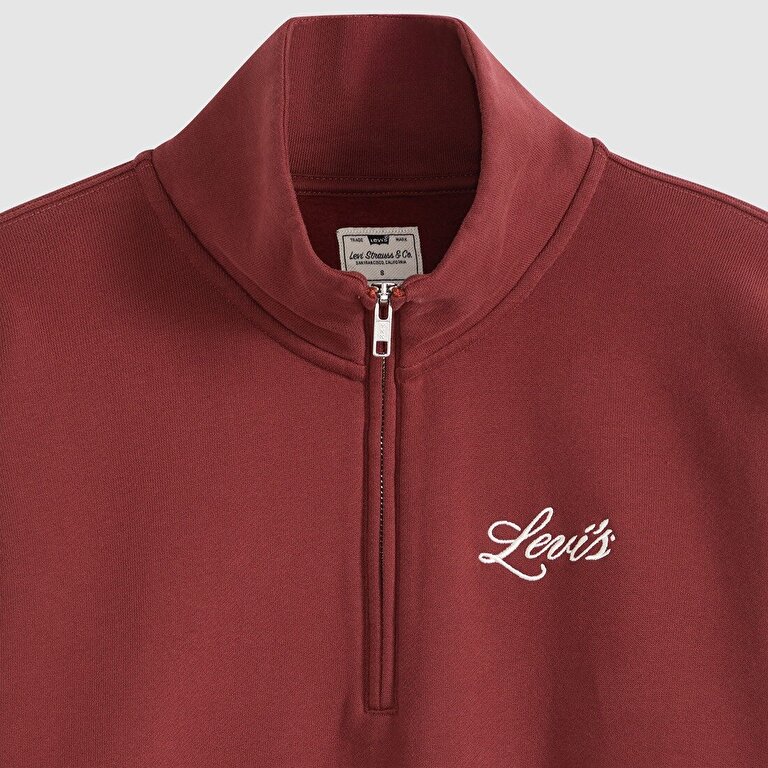 Graphic Vintage '80s Çeyrek Fermuarlı Sweatshirt