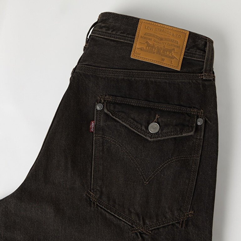 Twisted Baggy Wide Leg Erkek Jean Pantolon - Midnight Twist