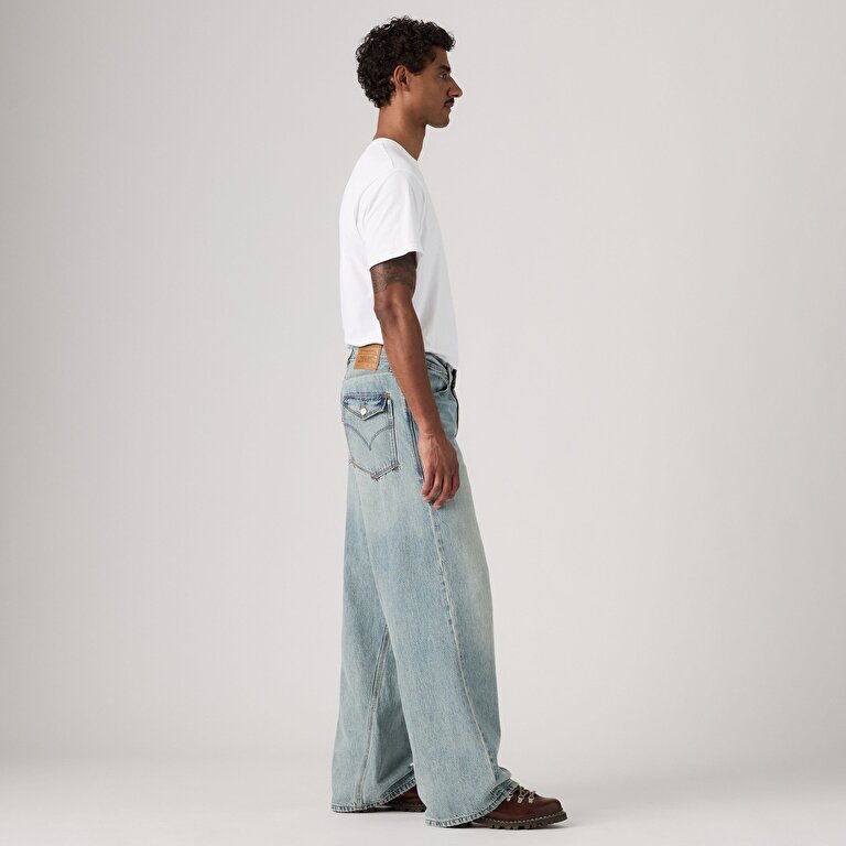 Twisted Baggy Wide Leg Erkek Jean Pantolon - With A Twist