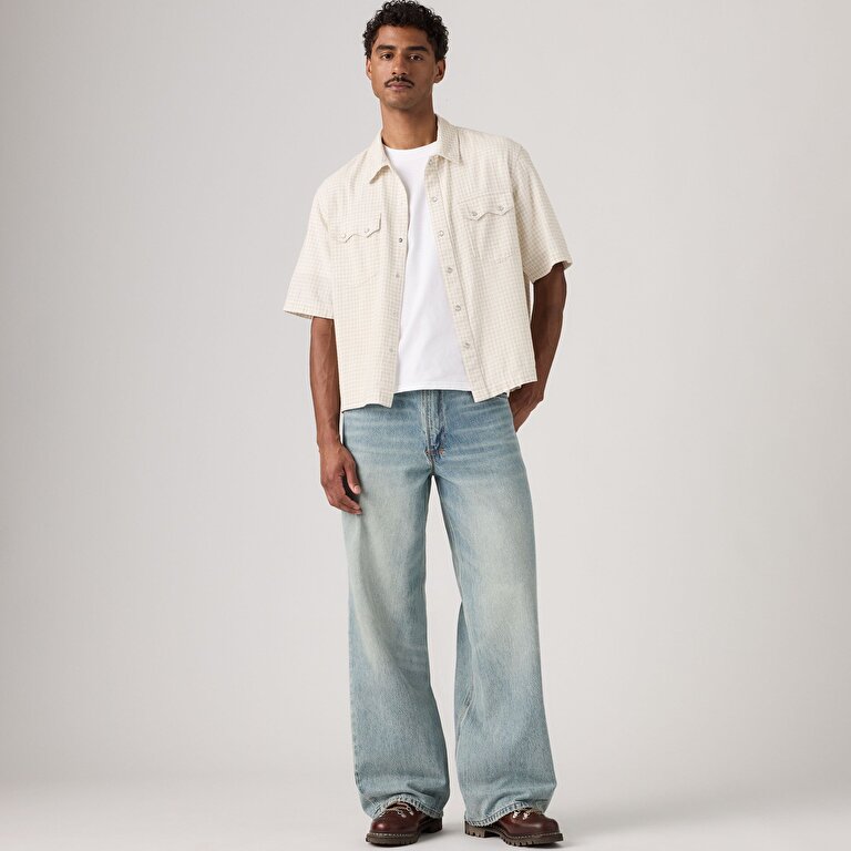 Twisted Baggy Wide Leg Erkek Jean Pantolon - With A Twist