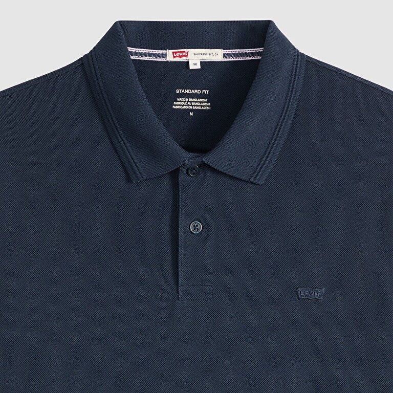 Original Uzun Kollu Lacivert Polo Tişört
