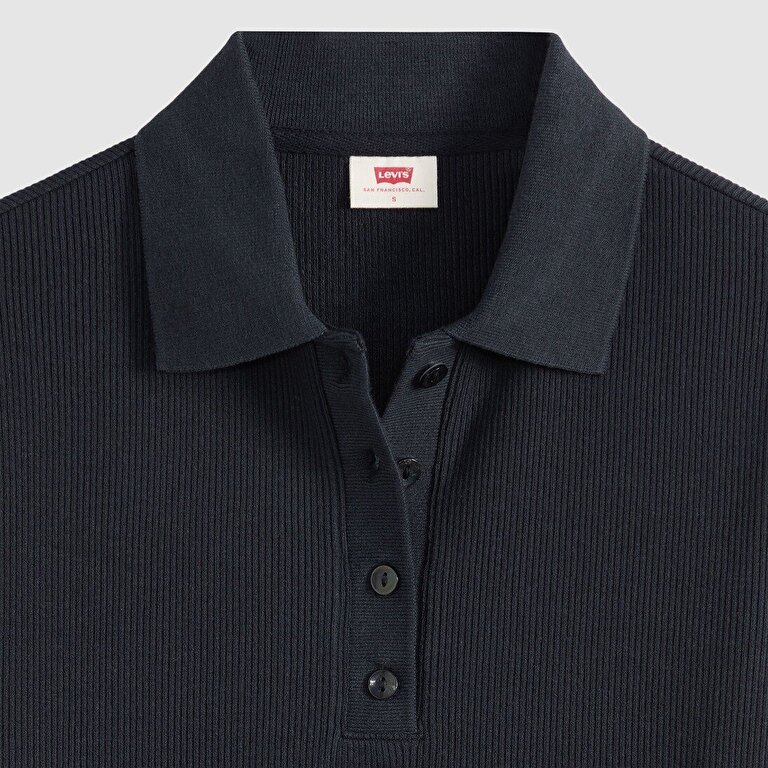 Rory Uzun Kollu Siyah Polo Bluz