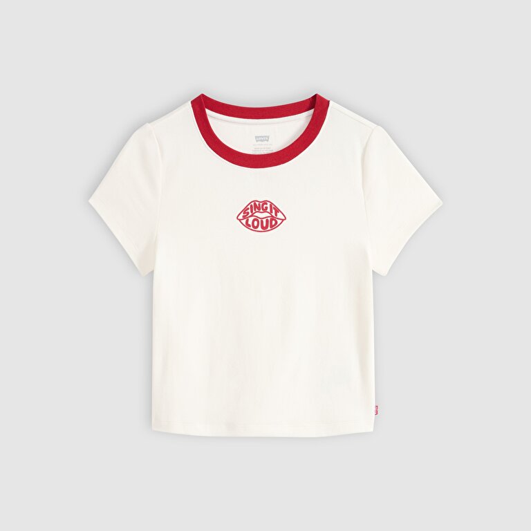 Graphic Essential Baby Bisiklet Yaka Beyaz Tişört