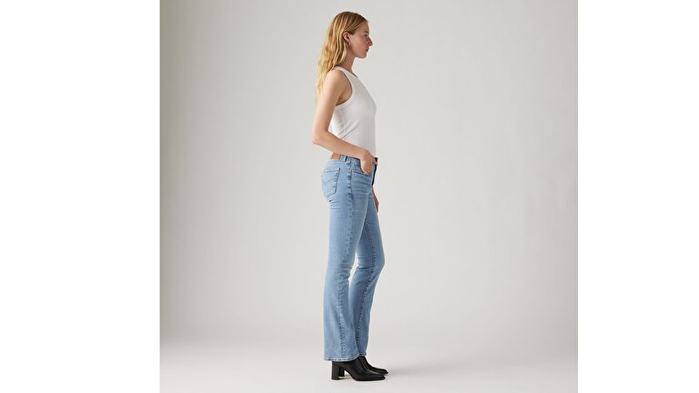 725™ High Rise Bootcut Kadın Jean Pantolon - Light Indigo Worn In