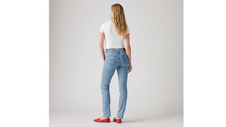 724™ High Rise Straight Kadın Jean Pantolon  -  Blue Wave Light
