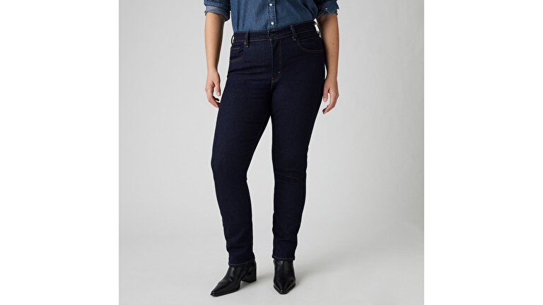 724™ High Rise Straight Kadın Jean Pantolon  -  Blue Wave Rinse