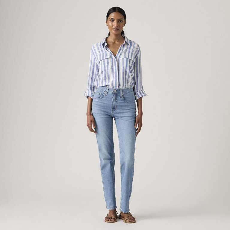 724™ High Rise Straight Lightweight Kadın Jean Pantolon - Download Cool