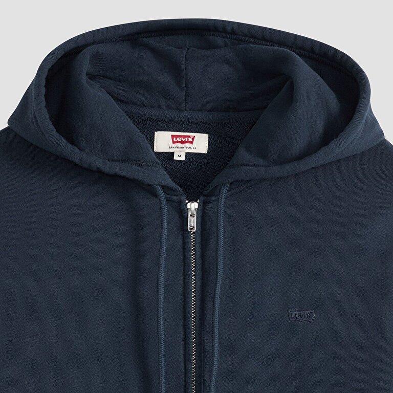 Original Housemark Fermuarlı Lacivert Hoodie