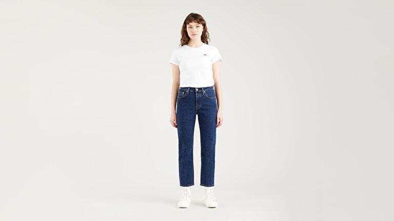 501® Original Crop Kadın Jean Pantolon - Salsa Stonewash - Indigo