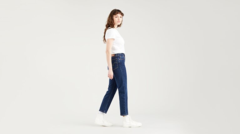 501® Original Crop Kadın Jean Pantolon - Salsa Stonewash - Indigo