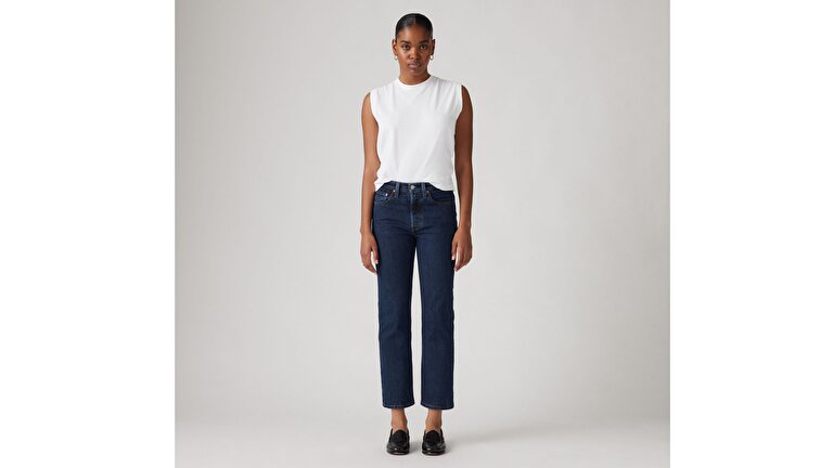 501® Original Crop Kadın Jean Pantolon - Salsa Stonewash - Indigo