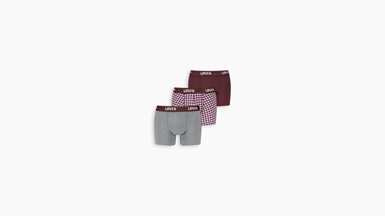 Levi's® Sunday Check Boxer - 3'lü Paket