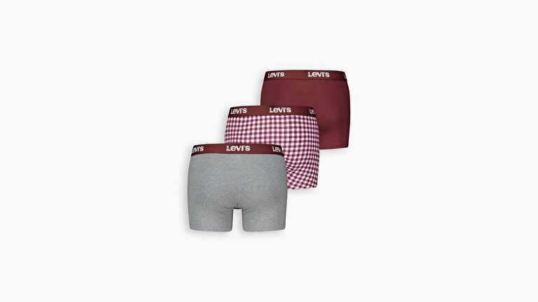 Levi's® Sunday Check Boxer - 3'lü Paket