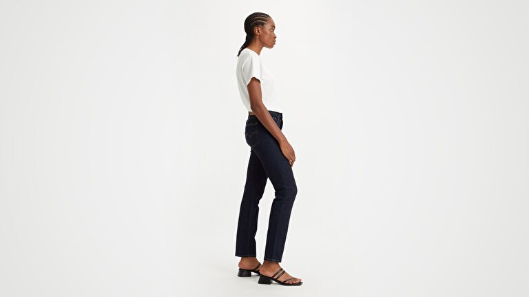 724™ High Rise Straight Kadın Jean Pantolon  -  Blue Wave Rinse
