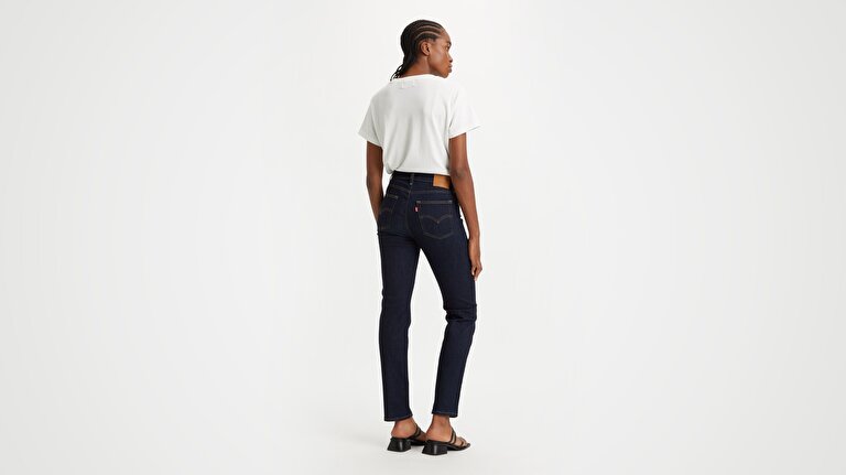 724™ High Rise Straight Kadın Jean Pantolon  -  Blue Wave Rinse