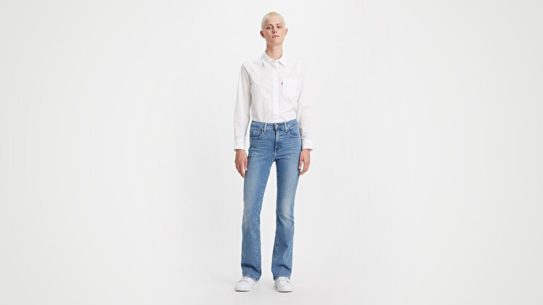 725™ High Rise Bootcut Kadın Jean Pantolon - Light Indigo Worn In