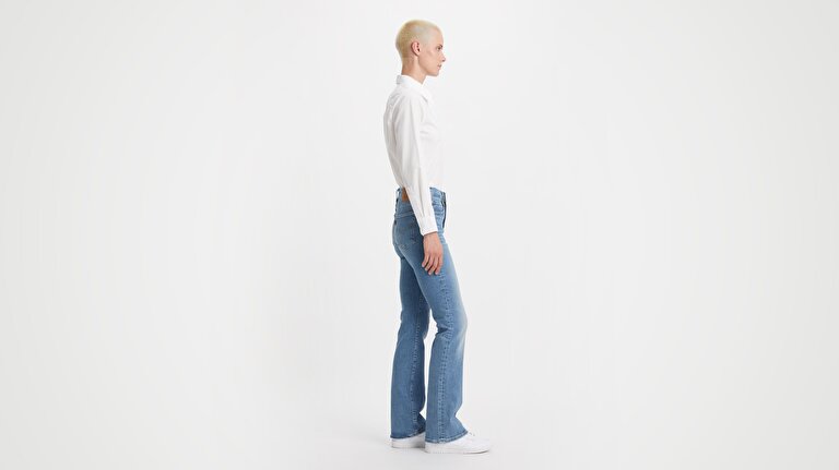 725™ High Rise Bootcut Kadın Jean Pantolon - Light Indigo Worn In