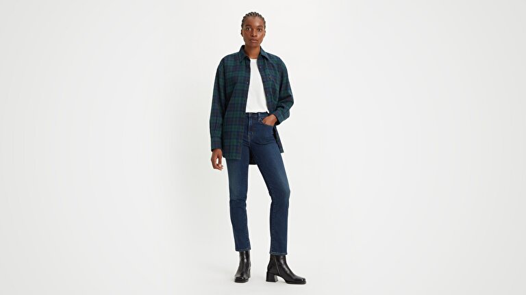 724™ High Rise Straight Kadın Jean Pantolon -  Blue Swell
