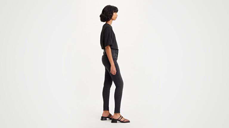 720™ High Rise Super Skinny Kadın Jean Pantolon - Black Mustang
