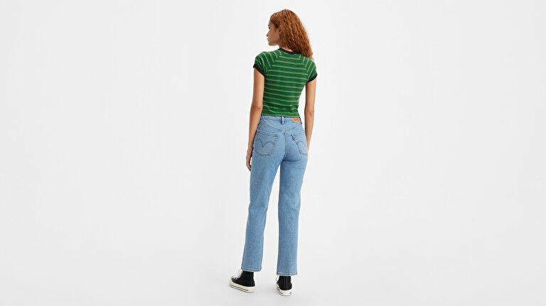 Ribcage Straight Ankle Kadın Jean Pantolon - Center Lane