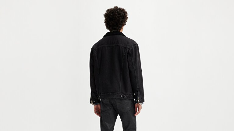 Relaxed Fit Sherpa Trucker Ceket