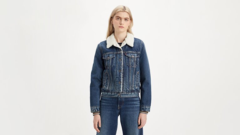 Original Sherpa Trucker Jean Ceket