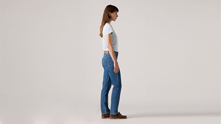 724™ High Rise Straight Kadın Jean Pantolon - Mosey Mid Stone